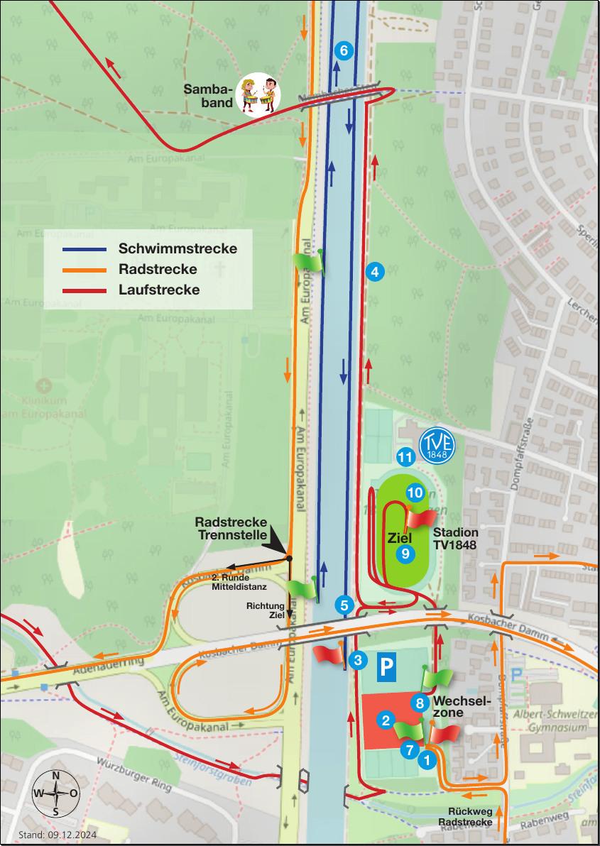 Karte des Veranstaltungsgeländes