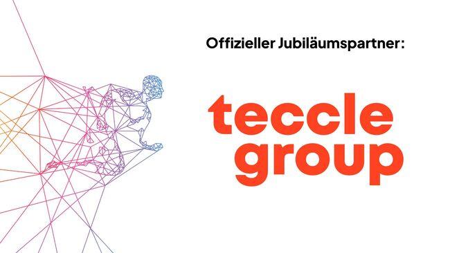 Logo des Jubiläumspartner teccle group