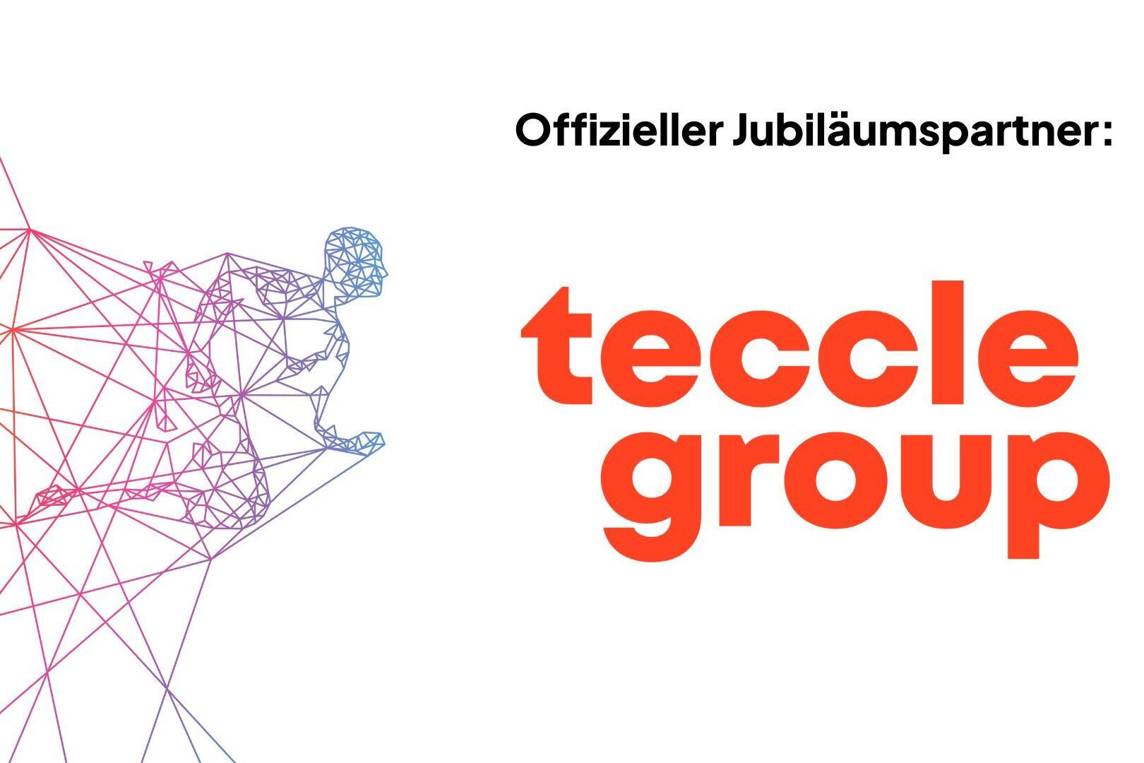 Logo der teccle group Logo des Jubiläumspartner teccle group