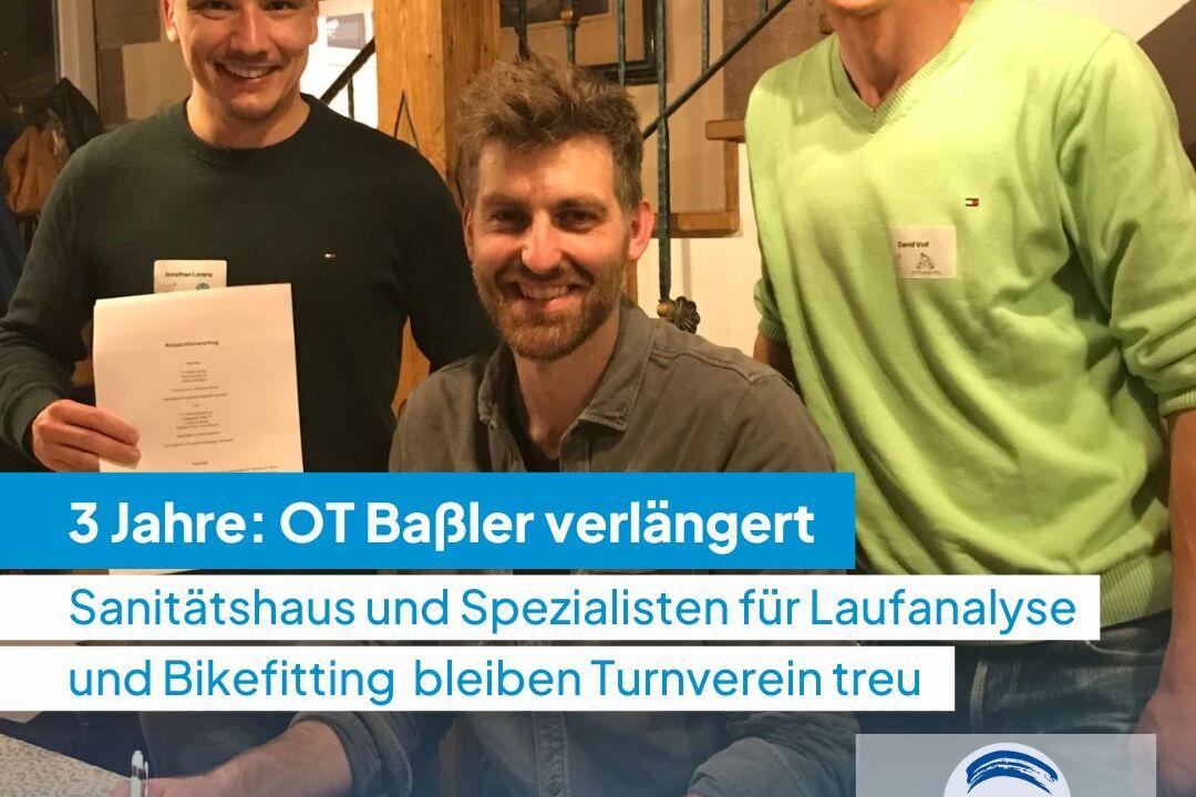 OT Baßler verlängert Partnerschaft Vertragsunterzeichnung
