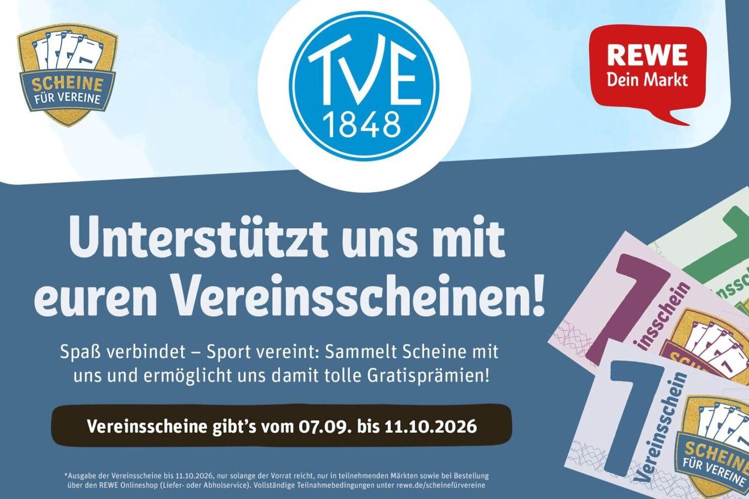 REWE Scheine f&uuml;r Vereine