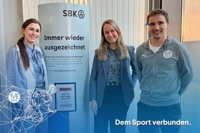 Laura Jungwirth, Nadja Dewitz und Jonathan Lorenz freuen sich auf die fortgesetzte Partnerschaft
