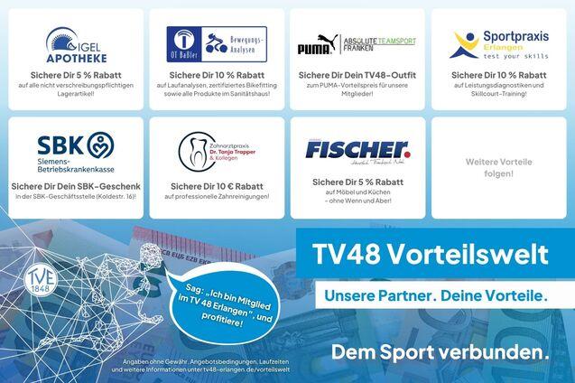 Die teilnehmenden Partner der TV48 Vorteilswelt