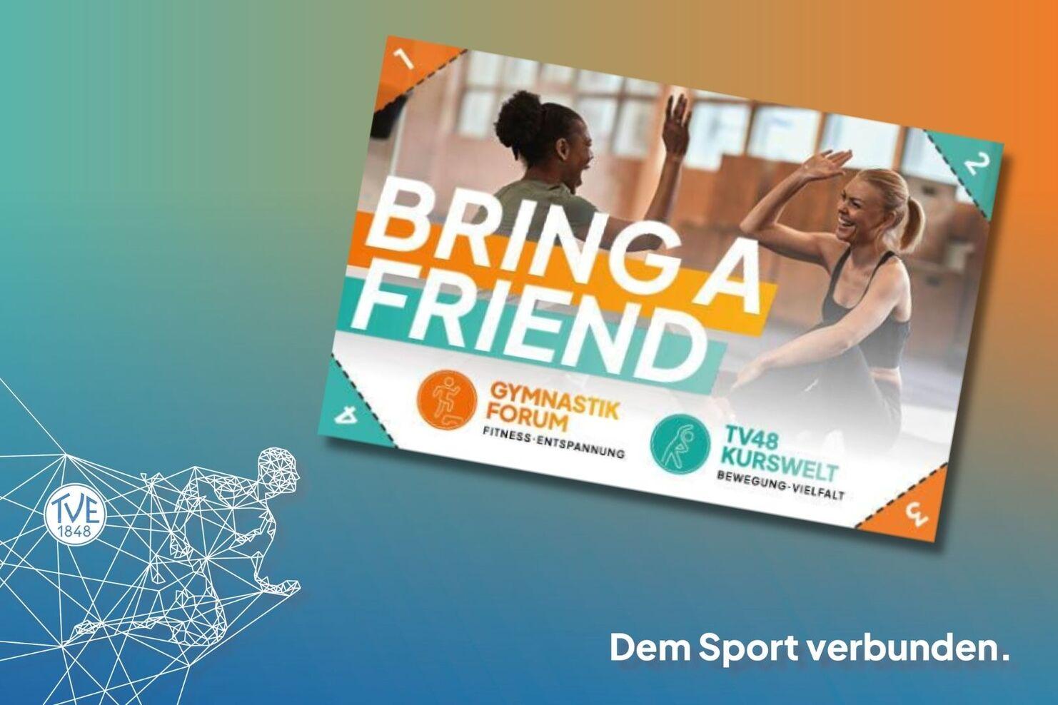 Vorderseite des "Bring a Friend"-Gutscheins.