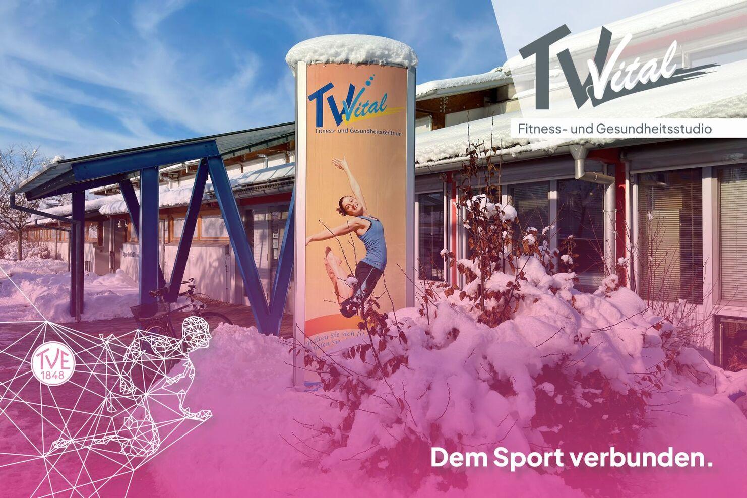 TV-Vital Geb&auml;ude in den Schneemassen
