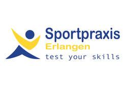 Das verlinkte Logo der Sportpraxis Erlangen.
