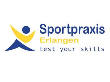 Das verlinkte Logo der Sportpraxis Erlangen.