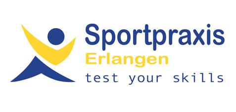 Das verlinkte Logo der Sportpraxis Erlangen.