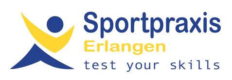Das verlinkte Logo der Sportpraxis Erlangen.