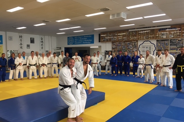 Die Dozenten Sebastian Seidl und Igor Wandke hatten viel Spaß auf dem Lehrgang